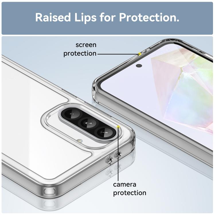 For Samsung Galaxy A37 5G Colorful Series Acrylic Hybrid TPU Phone Case