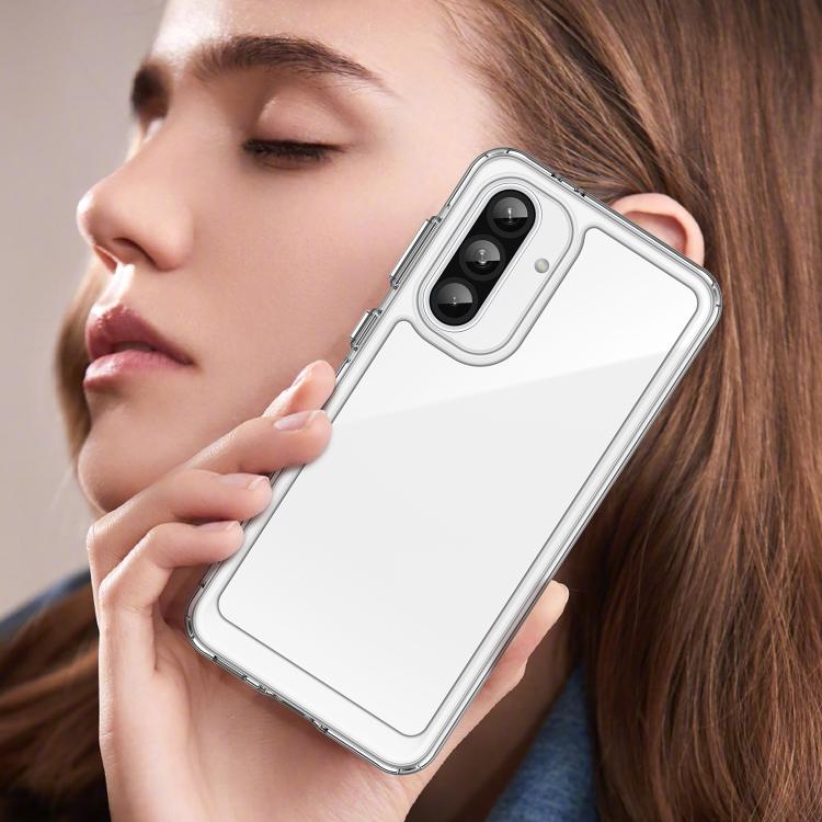 For Samsung Galaxy A37 5G Colorful Series Acrylic Hybrid TPU Phone Case