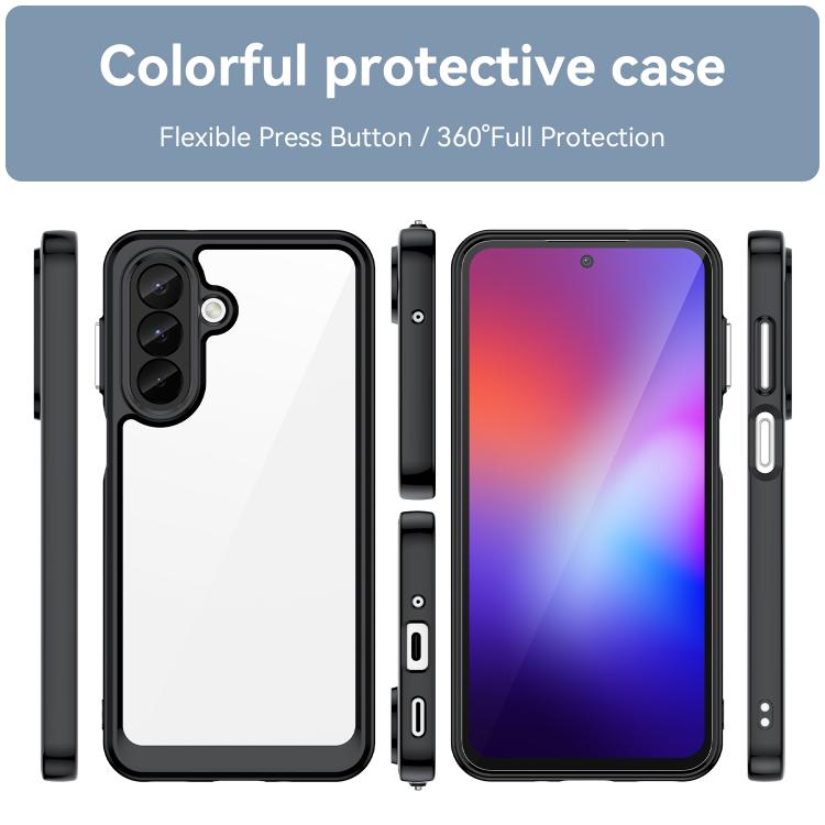 For Galaxy A27 5G Colorful Series Acrylic Hybrid TPU Phone Case