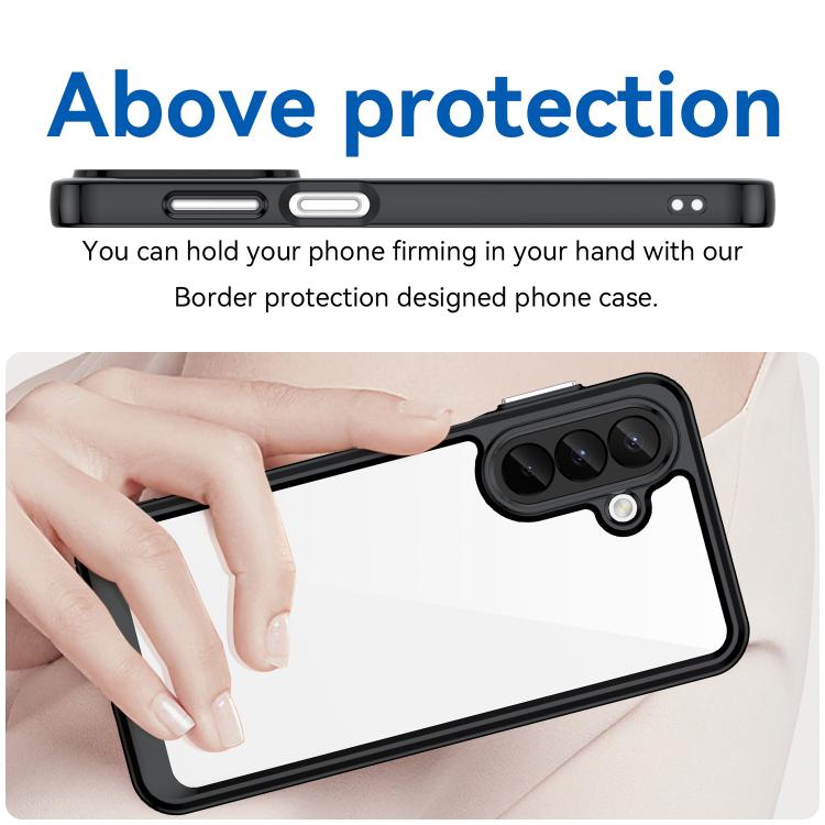 For Galaxy A27 5G Colorful Series Acrylic Hybrid TPU Phone Case