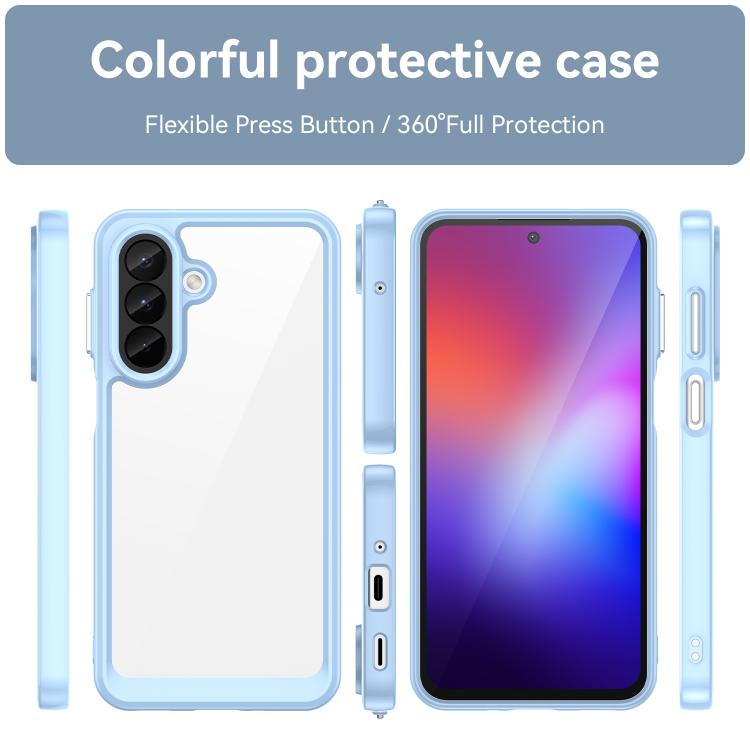 For Galaxy A27 5G Colorful Series Acrylic Hybrid TPU Phone Case