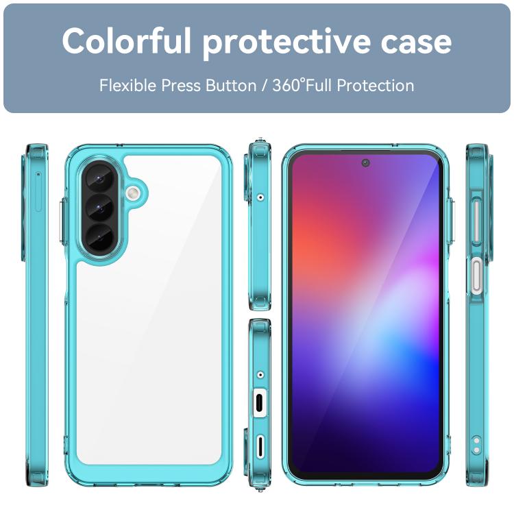 For Galaxy A27 5G Colorful Series Acrylic Hybrid TPU Phone Case