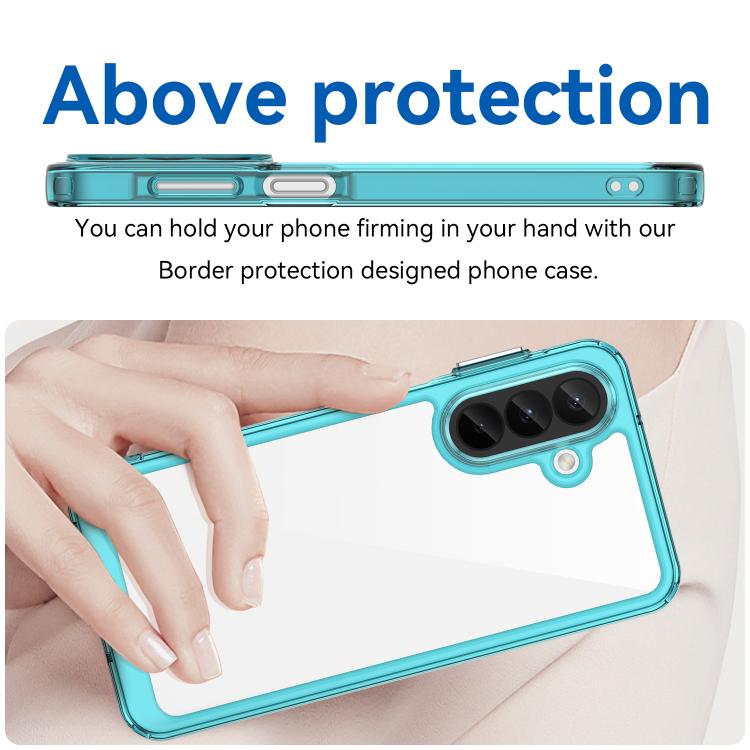 For Galaxy A27 5G Colorful Series Acrylic Hybrid TPU Phone Case