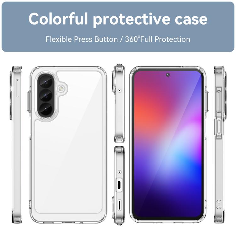 For Galaxy A27 5G Colorful Series Acrylic Hybrid TPU Phone Case