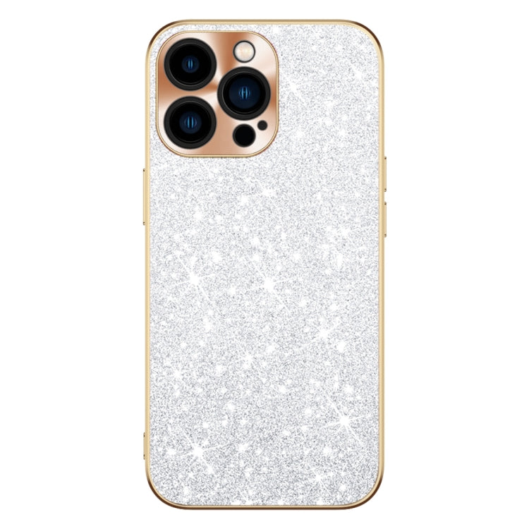 For iPhone 13 Electroplating Star Diamond CD Texture Lens Ring Phone Case