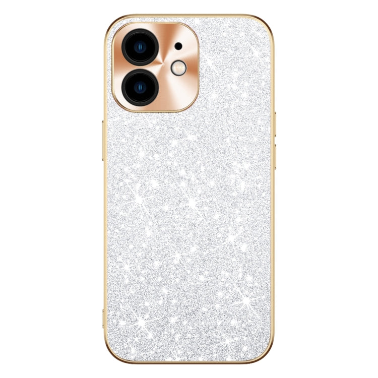 For iPhone 12 Electroplating Star Diamond CD Texture Lens Ring Phone Case