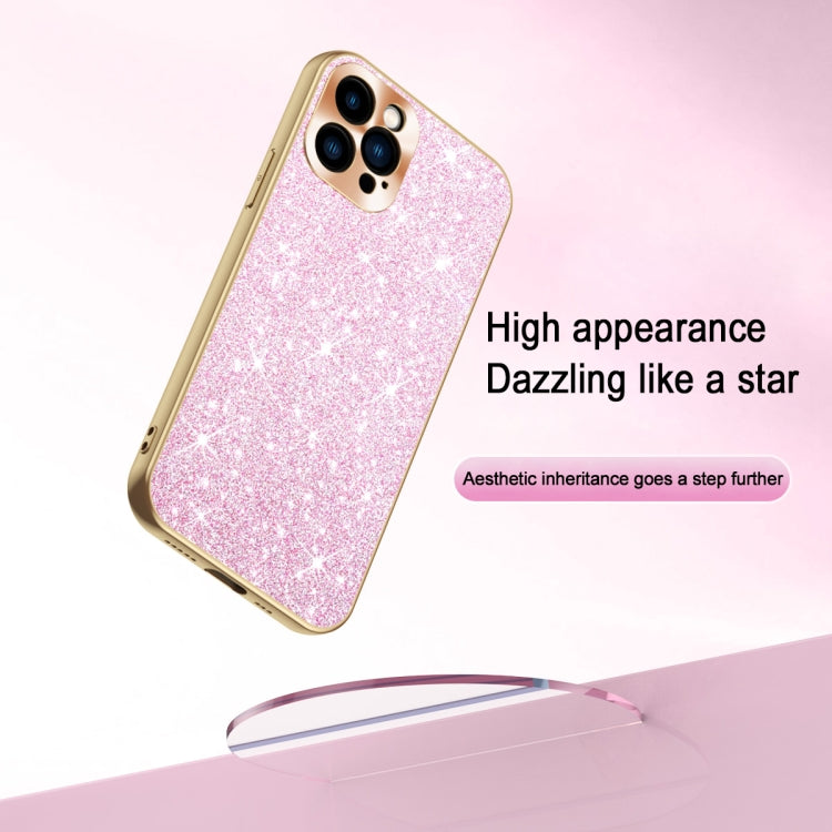 For iPhone 14 Electroplating Star Diamond CD Texture Lens Ring Phone Case