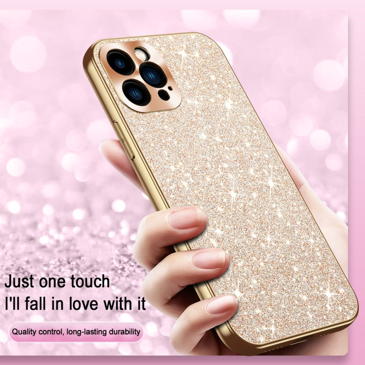 For iPhone 14 Pro Max Electroplating Star Diamond CD Texture Lens Ring Phone Case