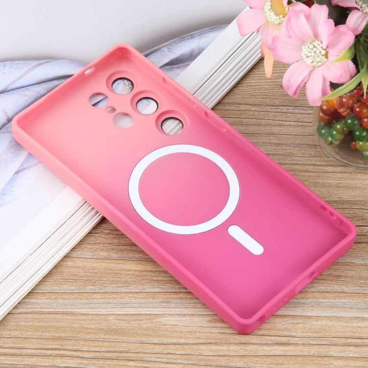 For Samsung Galaxy S25 Ultra 5G Liquid TPU Silicone Gradient MagSafe Phone Case