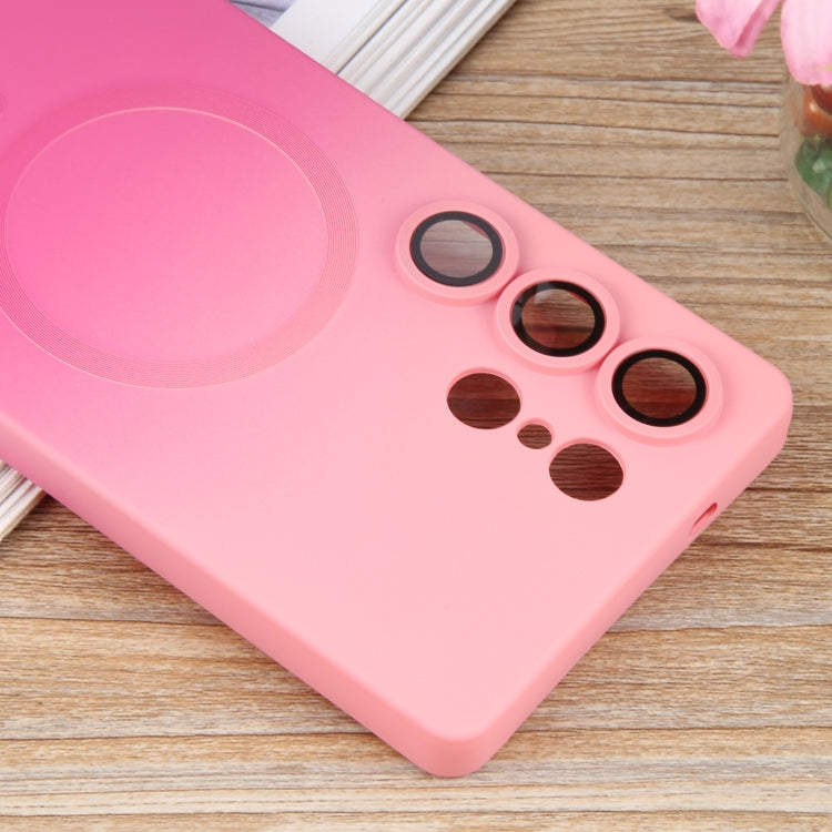 For Samsung Galaxy S25 Ultra 5G Liquid TPU Silicone Gradient MagSafe Phone Case