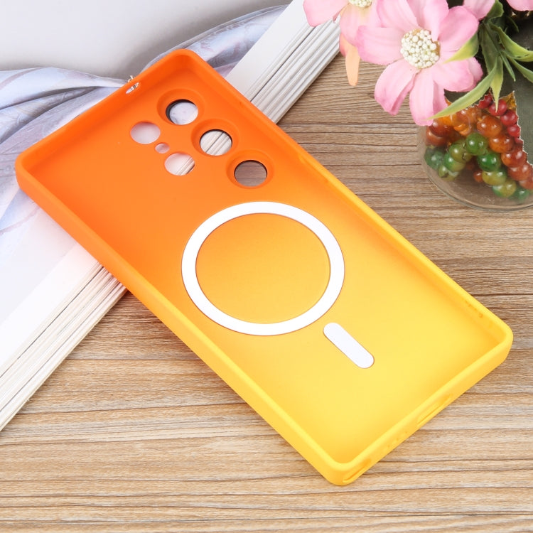 For Samsung Galaxy S25 Ultra 5G Liquid TPU Silicone Gradient MagSafe Phone Case