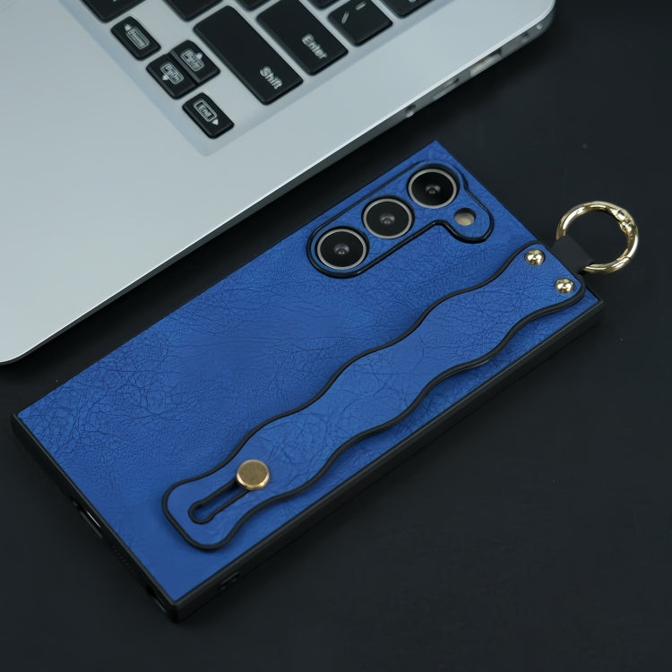 For Samsung Galaxy S22+ 5G Wavy Wristband Bracket TPU Phone Case