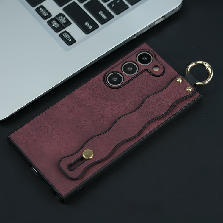 For Samsung Galaxy S22+ 5G Wavy Wristband Bracket TPU Phone Case