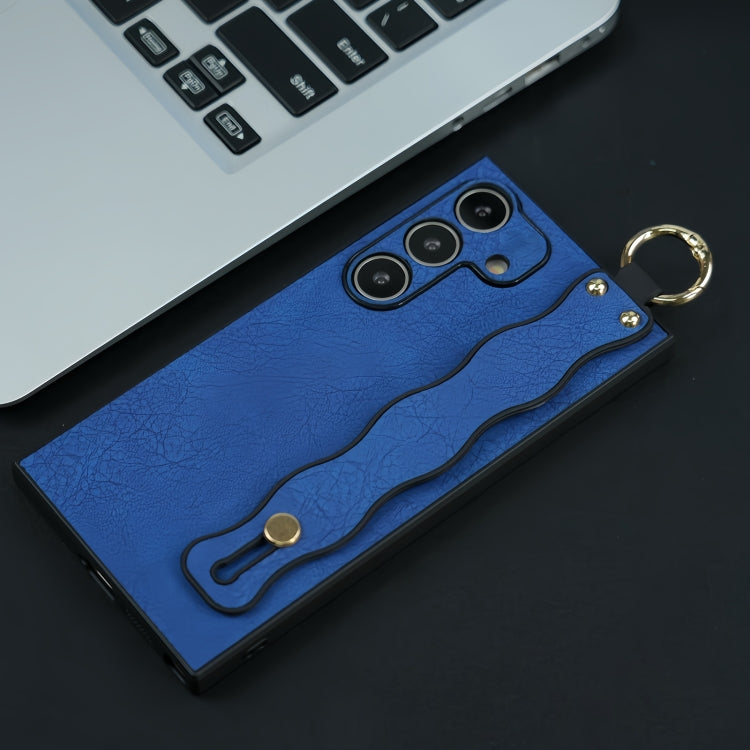 For Samsung Galaxy S24 5G Wavy Wristband Bracket TPU Phone Case