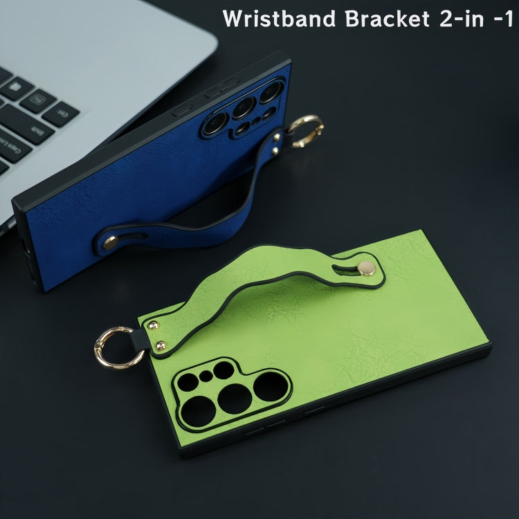 For Samsung Galaxy S24 Ultra 5G Wavy Wristband Bracket TPU Phone Case