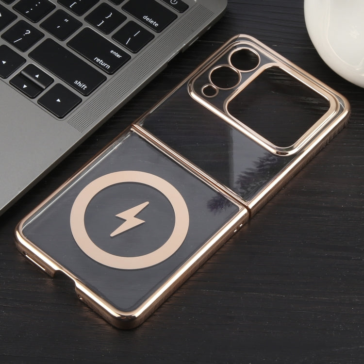For Huawei nova Flip 6D Glossy Electroplated PC MagSafe Phone Case
