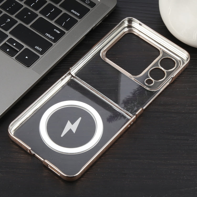 For Huawei nova Flip 6D Glossy Electroplated PC MagSafe Phone Case