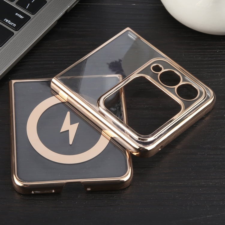For Huawei nova Flip 6D Glossy Electroplated PC MagSafe Phone Case