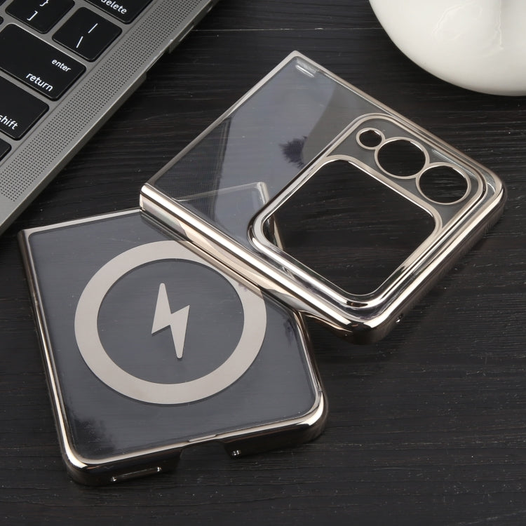 For Huawei nova Flip 6D Glossy Electroplated PC MagSafe Phone Case