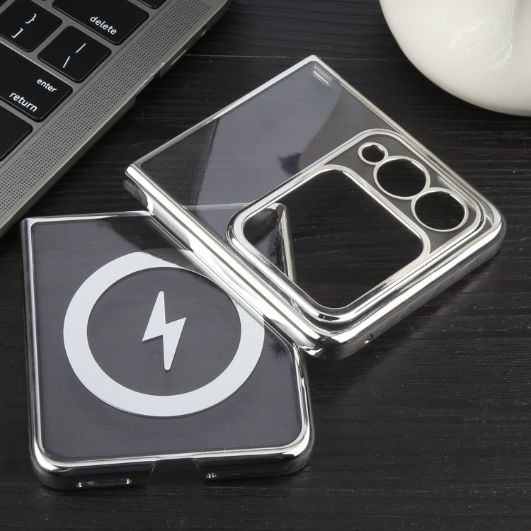 For Huawei nova Flip 6D Glossy Electroplated PC MagSafe Phone Case