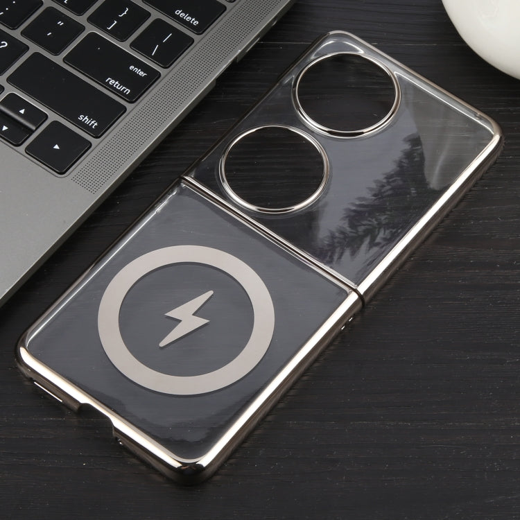 For Huawei Pocket 2 6D Glossy Electroplated PC MagSafe Phone Case