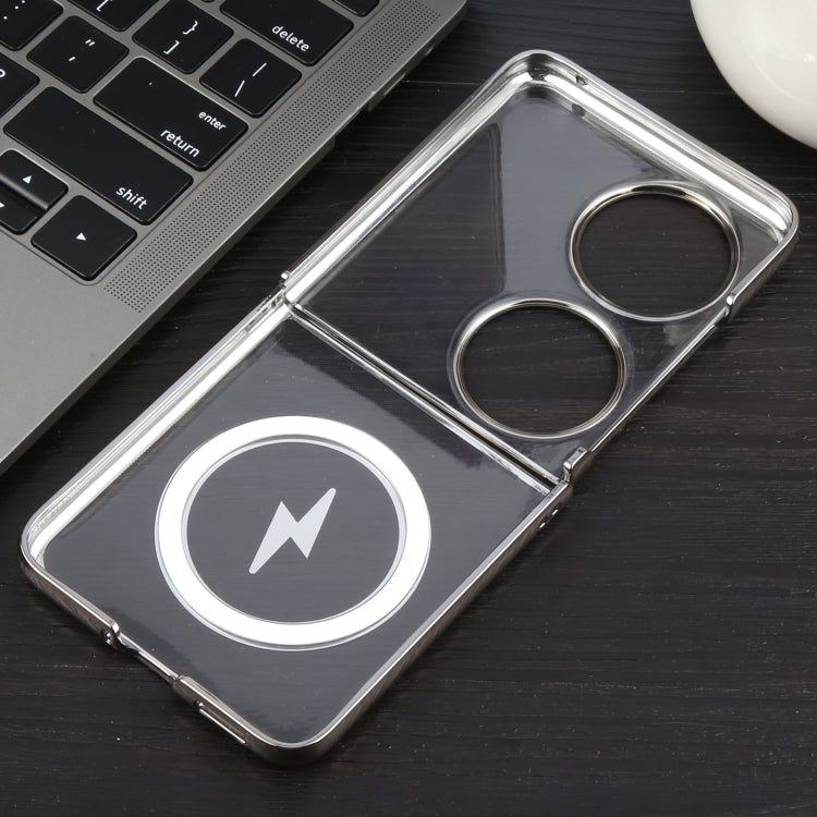 For Huawei Pocket 2 6D Glossy Electroplated PC MagSafe Phone Case