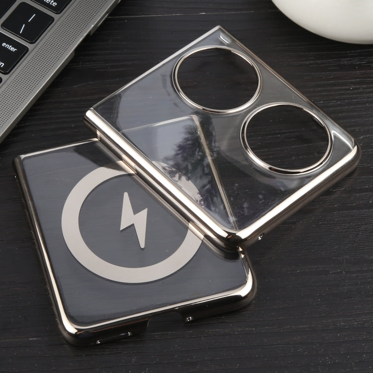 For Huawei Pocket 2 6D Glossy Electroplated PC MagSafe Phone Case