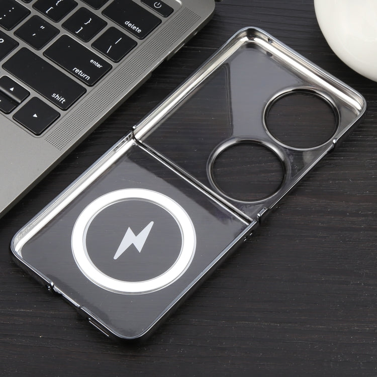 For Huawei Pocket 2 6D Glossy Electroplated PC MagSafe Phone Case