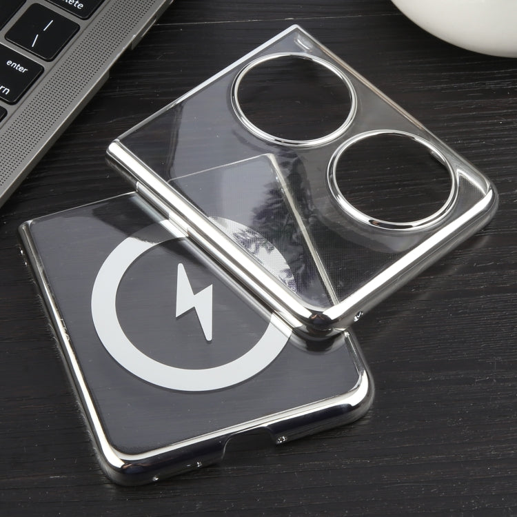 For Huawei Pocket 2 6D Glossy Electroplated PC MagSafe Phone Case