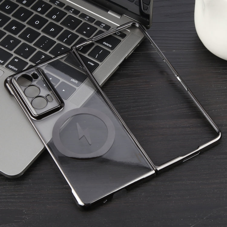 For Honor Magic V2 6D Glossy Electroplated PC MagSafe Phone Case