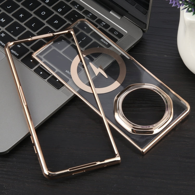 For Honor Magic V3 6D Glossy Electroplated PC MagSafe Phone Case