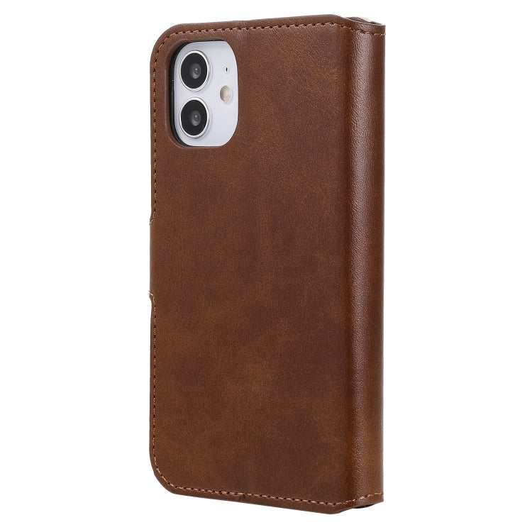For iPhone 12 mini Classic Calf Texture PU + TPU Horizontal Flip Leather Case, with Holder & Card Slots & Wallet