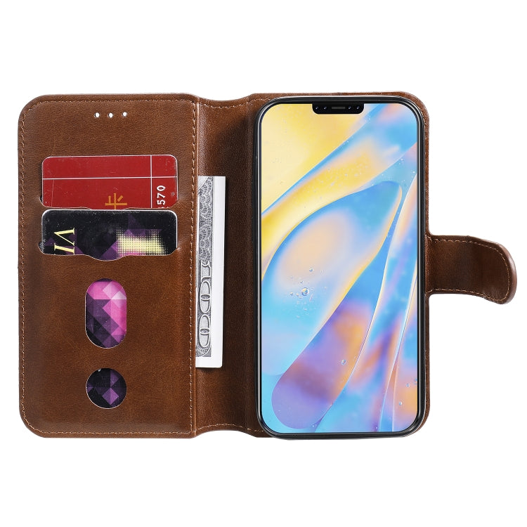 For iPhone 12 mini Classic Calf Texture PU + TPU Horizontal Flip Leather Case, with Holder & Card Slots & Wallet