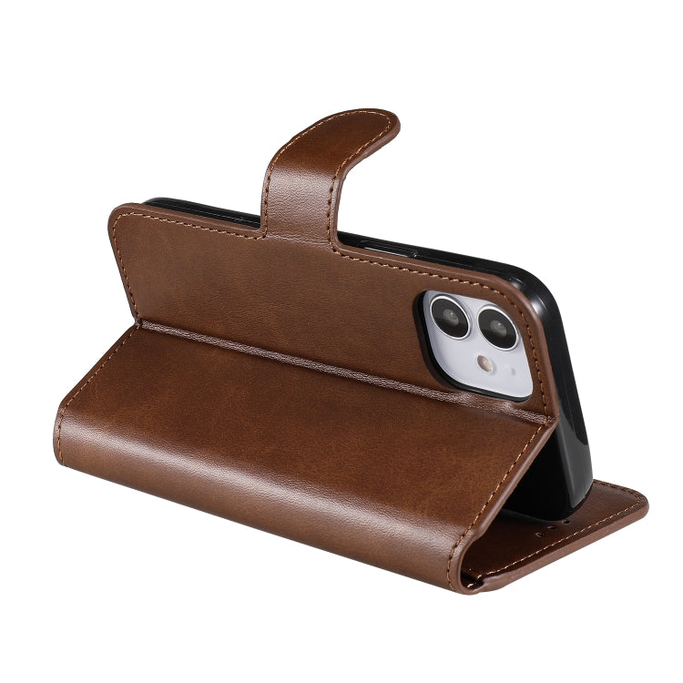 For iPhone 12 mini Classic Calf Texture PU + TPU Horizontal Flip Leather Case, with Holder & Card Slots & Wallet