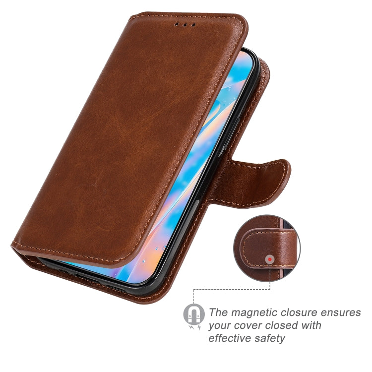 For iPhone 12 mini Classic Calf Texture PU + TPU Horizontal Flip Leather Case, with Holder & Card Slots & Wallet