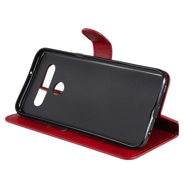 For LG K51S / Q51S Classic Calf Texture PU + TPU Horizontal Flip Leather Case, with Holder & Card Slots & Wallet