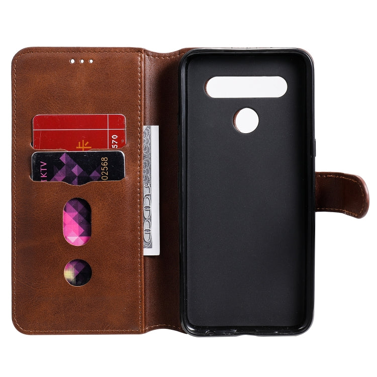 For LG K51S / Q51S Classic Calf Texture PU + TPU Horizontal Flip Leather Case, with Holder & Card Slots & Wallet