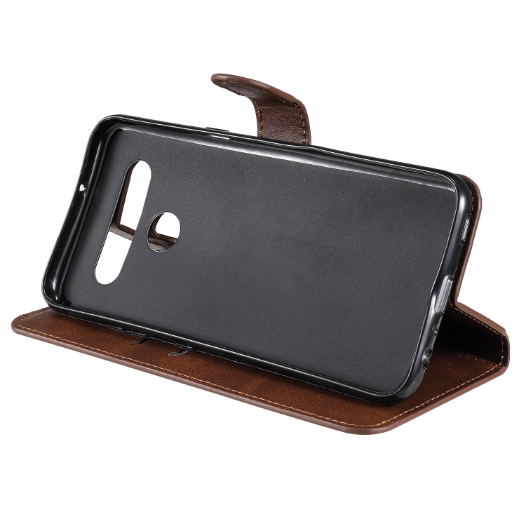 For LG K51S / Q51S Classic Calf Texture PU + TPU Horizontal Flip Leather Case, with Holder & Card Slots & Wallet