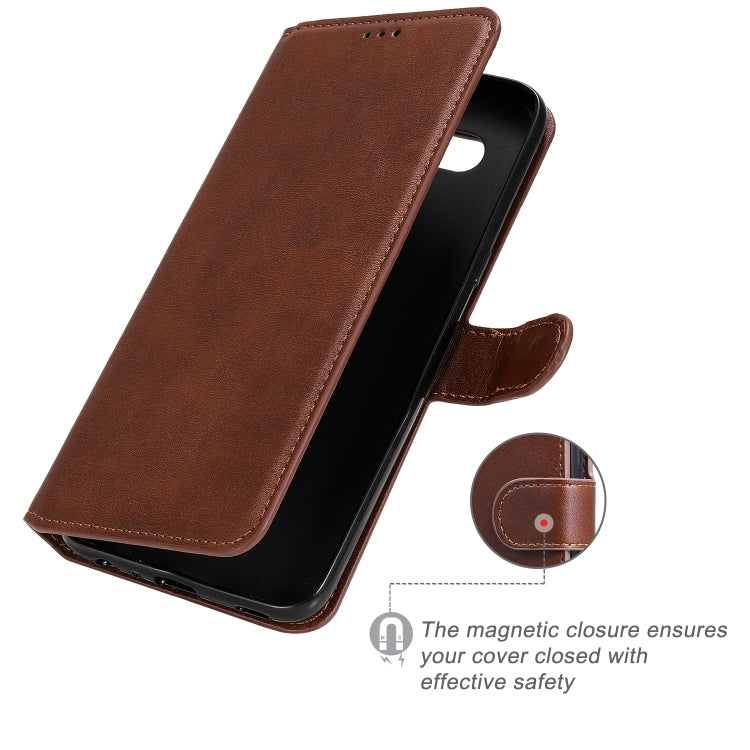 For LG K51S / Q51S Classic Calf Texture PU + TPU Horizontal Flip Leather Case, with Holder & Card Slots & Wallet