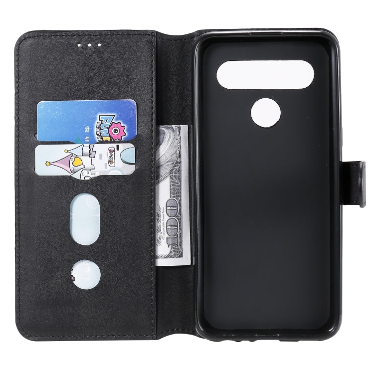 For LG K61 Classic Calf Texture PU + TPU Horizontal Flip Leather Case, with Holder & Card Slots & Wallet