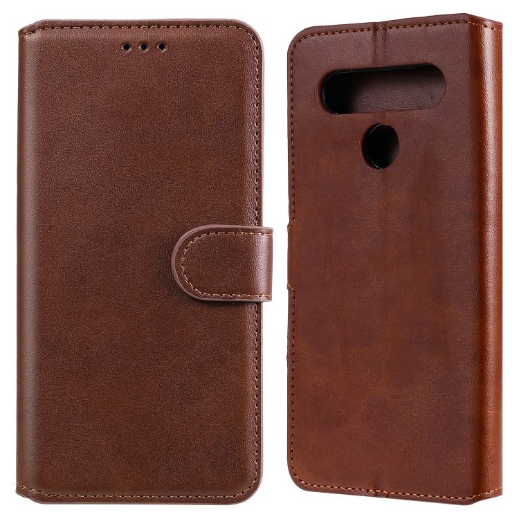 For LG K61 Classic Calf Texture PU + TPU Horizontal Flip Leather Case, with Holder & Card Slots & Wallet