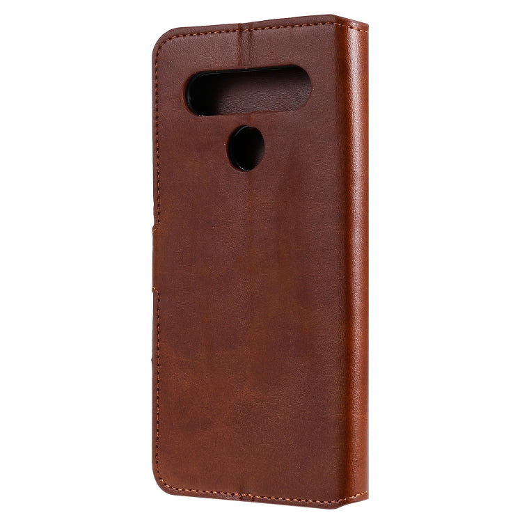 For LG K61 Classic Calf Texture PU + TPU Horizontal Flip Leather Case, with Holder & Card Slots & Wallet