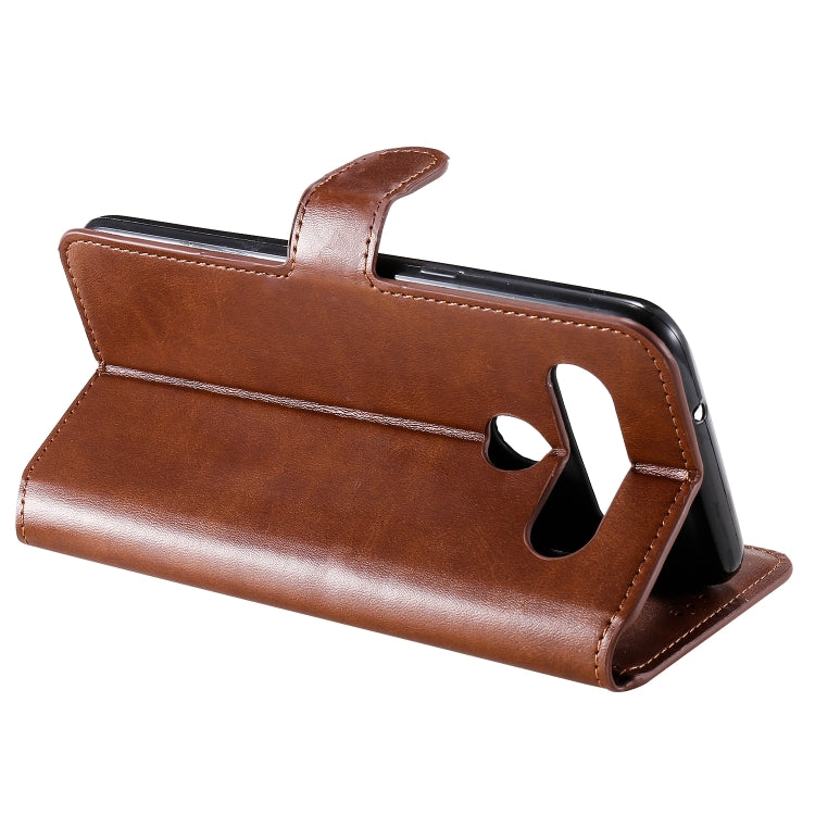 For LG K61 Classic Calf Texture PU + TPU Horizontal Flip Leather Case, with Holder & Card Slots & Wallet