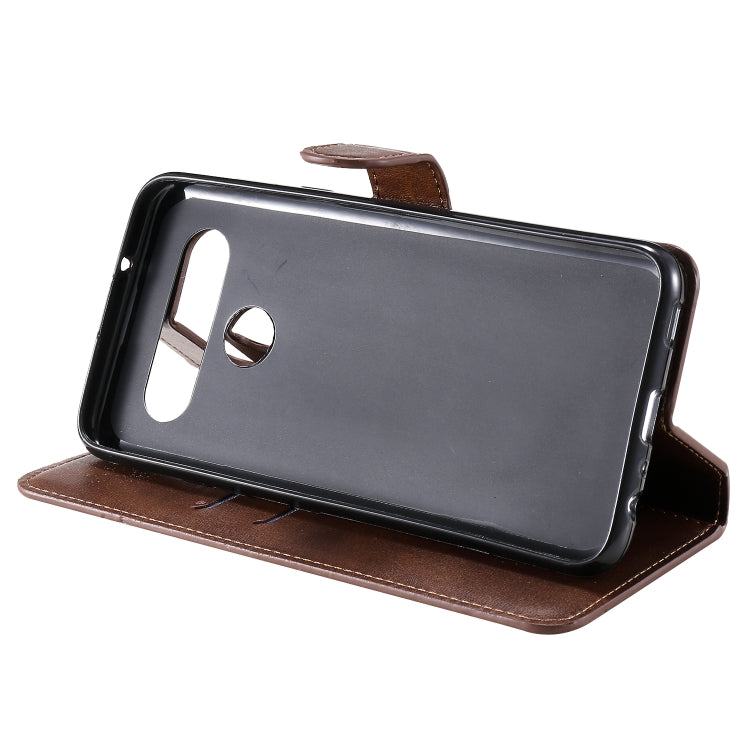 For LG K61 Classic Calf Texture PU + TPU Horizontal Flip Leather Case, with Holder & Card Slots & Wallet