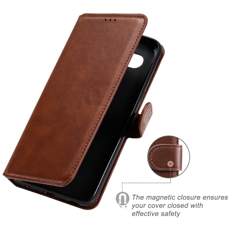 For LG K61 Classic Calf Texture PU + TPU Horizontal Flip Leather Case, with Holder & Card Slots & Wallet