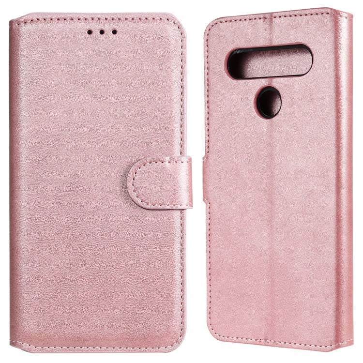 For LG K61 Classic Calf Texture PU + TPU Horizontal Flip Leather Case, with Holder & Card Slots & Wallet