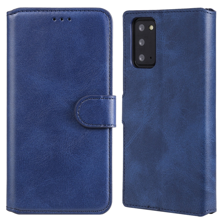 For Samsung Galaxy Note 20 Classic Calf Texture PU + TPU Horizontal Flip Leather Case, with Holder & Card Slots & Wallet