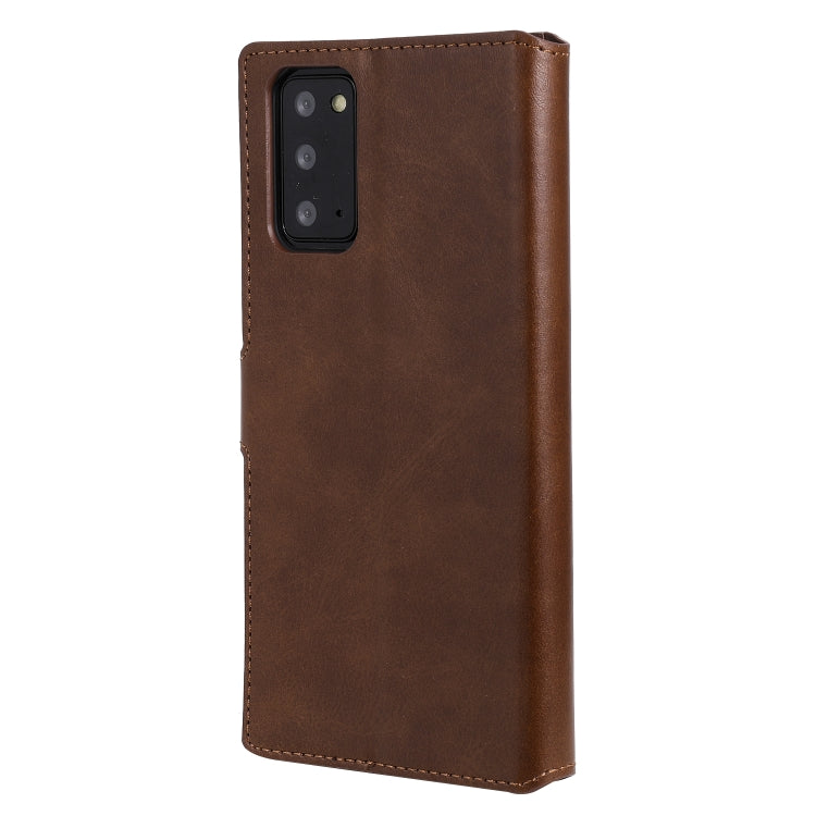 For Samsung Galaxy Note 20 Classic Calf Texture PU + TPU Horizontal Flip Leather Case, with Holder & Card Slots & Wallet