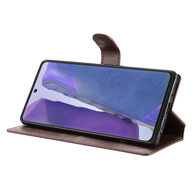 For Samsung Galaxy Note 20 Classic Calf Texture PU + TPU Horizontal Flip Leather Case, with Holder & Card Slots & Wallet