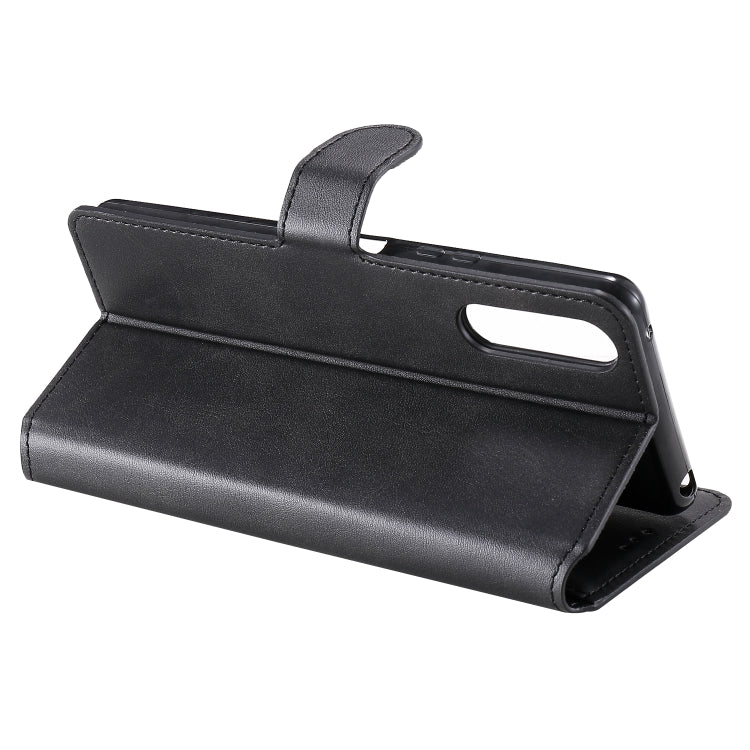 For Sony Xperia 10 II Classic Calf Texture PU + TPU Horizontal Flip Leather Case, with Holder & Card Slots & Wallet